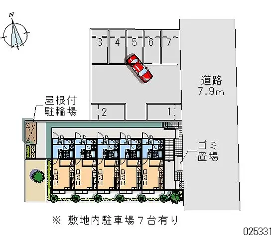 ★手数料０円★柏市高田　月極駐車場（LP）